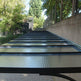 Steel Awnings with Foggy polycarbonate Plastic Cover - Custome Sizes and Shapes - Made in Canada - Model # WA892-Taimco