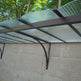 Steel Awnings with Foggy polycarbonate Plastic Cover - Custome Sizes and Shapes - Made in Canada - Model # WA892-Taimco