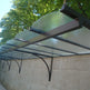 Steel Awnings with Foggy polycarbonate Plastic Cover - Custome Sizes and Shapes - Made in Canada - Model # WA892-Taimco