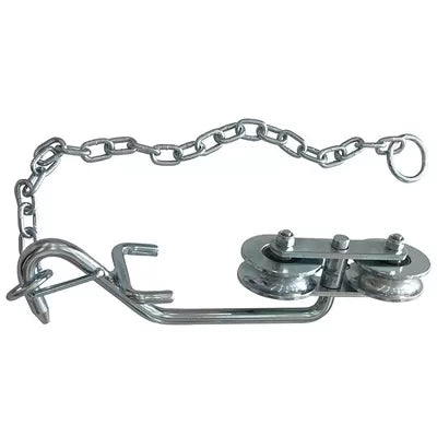 Steel Banana Cableway Roller Trolley With Chains | Model # HBR ( Pack of 5 )-Taimco