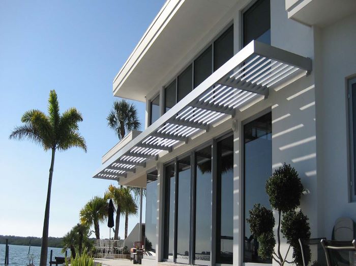 Steel Window Awnings - Custom Sizes and Shapes - Made in Canada - Model # WA887-Taimco