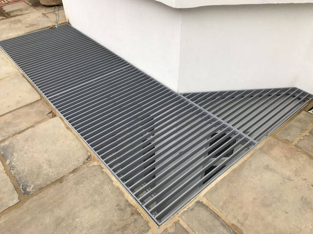 Steel Window Well Flat Bar Grates | Powder Coated Steel | Flat Bars Rigid Grate Cover | Made in Canada - Model # WWC892-Taimco