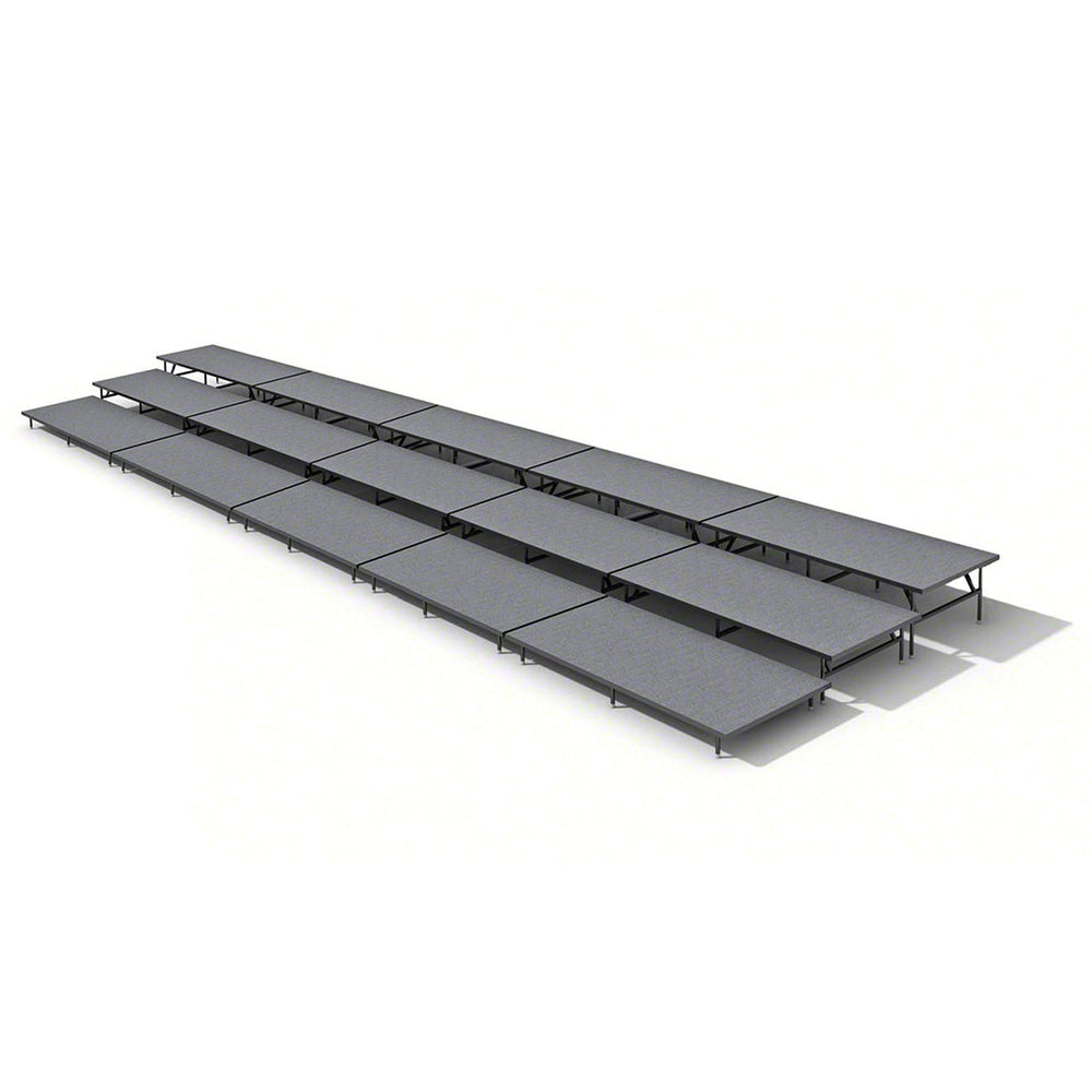 Straight Seated Riser System 3 Tier - 40' Long Model SSRS340-Taimco