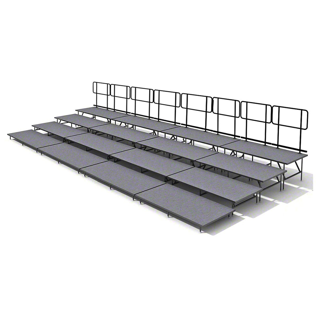 Straight Seated Riser System 4 Tier - 32' Long Model SSRS432-Taimco