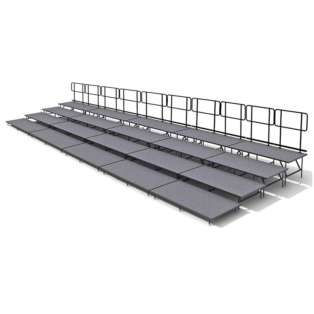 Straight Seated Riser System 4 Tier - 40' Long Model SSRS440-Taimco