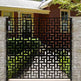 Stunning Geometric Design Laser Cut Metal Gate | Beautiful Decorative Metal Back Yard Gate | Made in Canada– Model # 026-Taimco