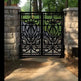 Stunning Laser Cut Artistic Butterfly Design Metal Garden Gate | Modern Fabrication Metal Yard Gate| Made in Canada – Model # 775-Taimco