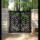 Stunning Laser Cut Artistic Doodle Design Metal Garden Gate| Modern Fabrication Metal Yard Gate| Made in Canada – Model # 790-Taimco