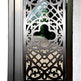 Stunning Laser Cut Artistic Floral Cut Design Metal Yard Gate | Modern Fabrication Metal Pool Gate | Made in Canada – Model # 792-Taimco