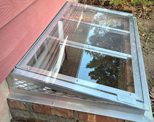 Super Slant Window Well Cover - Rust Free Aluminum - Model # WWC880-Taimco
