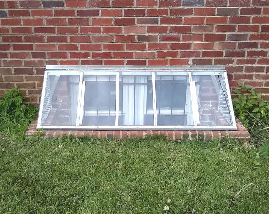 Super Slant Window Well Cover - Rust Free Aluminum - Model # WWC880-Taimco