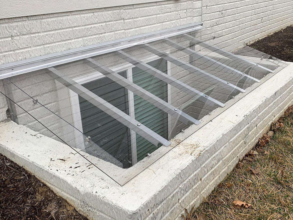 Super Slant Window Well Cover - Rust Free Farmless Aluminum Cover - Model # WWC890-Taimco