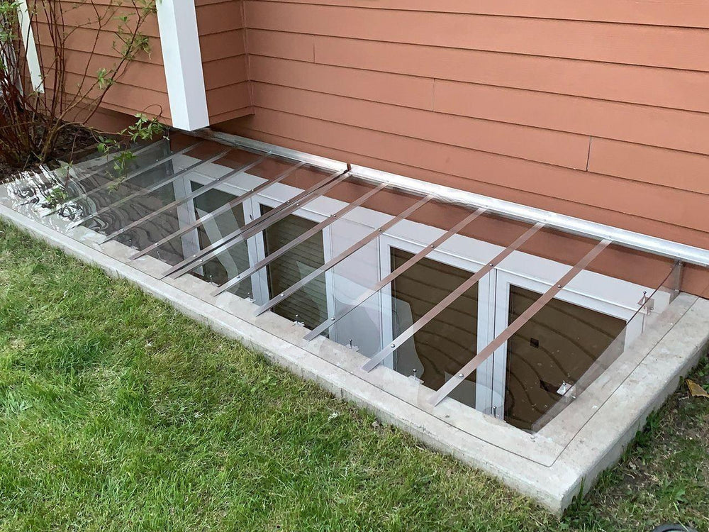 Super Slant Window Well Cover - Rust Free Farmless Aluminum Cover - Model # WWC890-Taimco