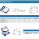 Swinging Gate Stoper Floor Mounted | Model # SWS (Pack of 100)-Taimco