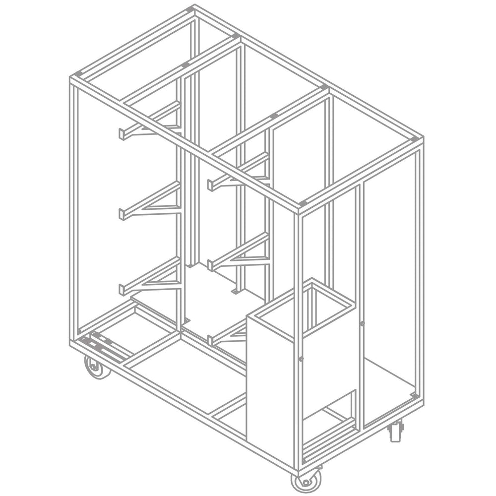 Transport and Storage Guard Rail System 45" x 61"x 71" Model STA378-Taimco