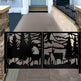 Unique 3D Deer Design Metal & Wrought Iron Pool Gate | Custom Fabrication Laser Cut Wildlife Metal Garden | Made in Canada – Model # 244-Taimco