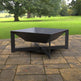 Unique & Simplistic Square Design Camp Fire Pit | Classic Fabrication Wood Burning Fire Pit | Made in Canada – Model # WBFP651-Taimco