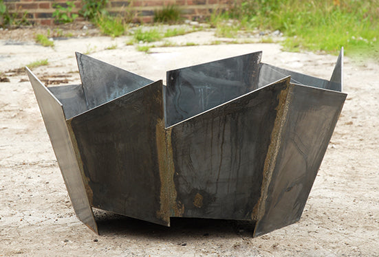 Unique Custom Design Portable Outdoor Fire Pit | Heavy Duty High Heat Black Steel Fire Pit Bowl | Made in Canada – Model # WBFP635-Taimco