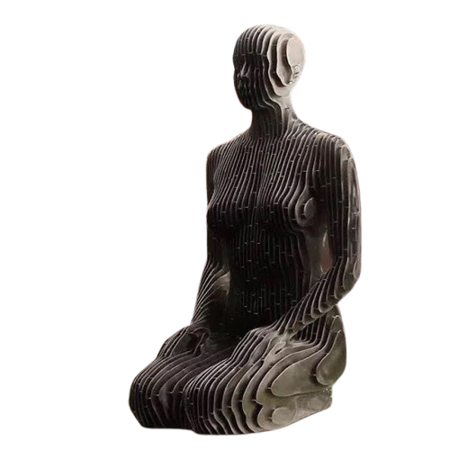 Urban Street Modern Abstract Metal Disappear Sculpture #MSC1336