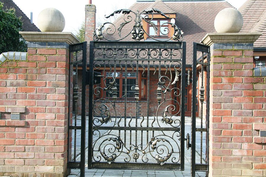 Venus Wrought iron Gates – Single Side Metal Gate Classic Design Gate | Made in Canada – Model # 263-Taimco
