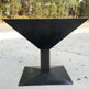 Wine Glass Design Square Fire Pit | Portable Solid Steel Fire Wood Bowl |Made in Canada – Model # WBFP650-Taimco