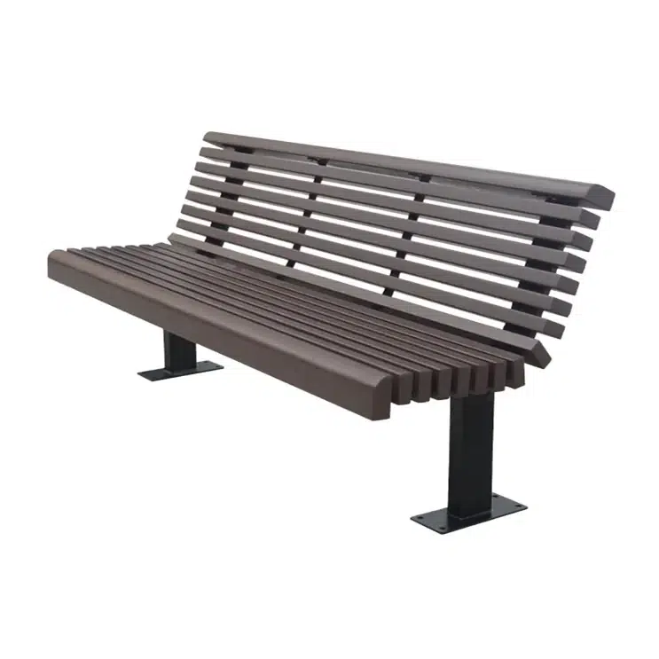 Wood Bench With Steel Tube Legs and Feet | Model MB207-Taimco