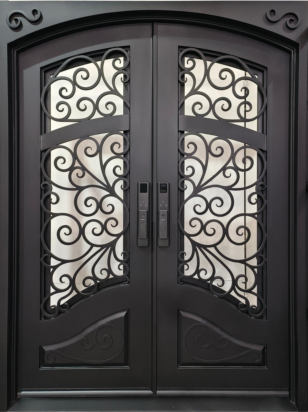 Wrought Design Iron Door | Squar Top With kickplate | Model # IWD 1069-Taimco