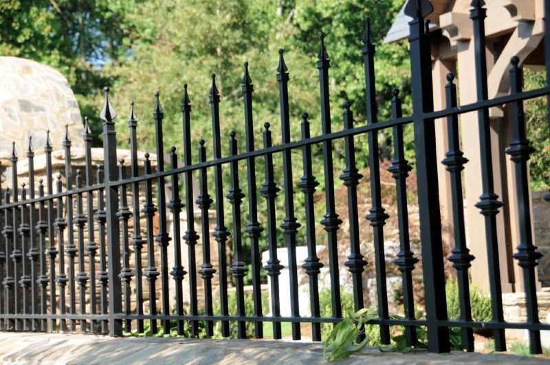 Wrought Iron all Top & Garden Railing - Wrought Iron Fence | Heavy Duty Metal Fence | Made in Canada – Model # FP929-Taimco