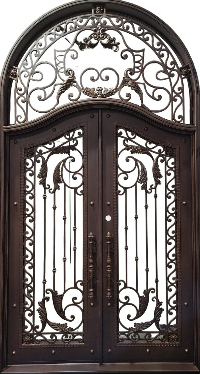 Wrought Iron Door | Arched Top With kickplate | Model # IWD 1032-Taimco