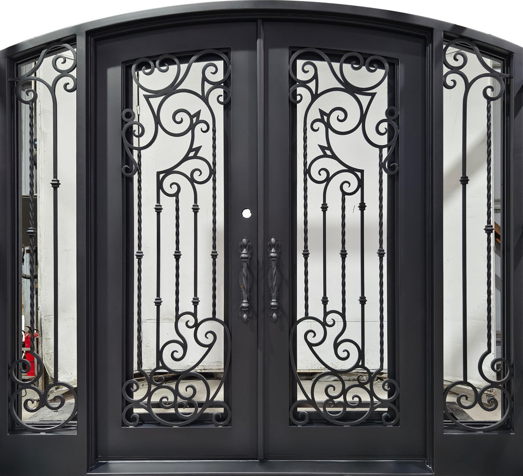 Wrought Iron Door | Square Top With kickplate | Model # IWD 1013-Taimco