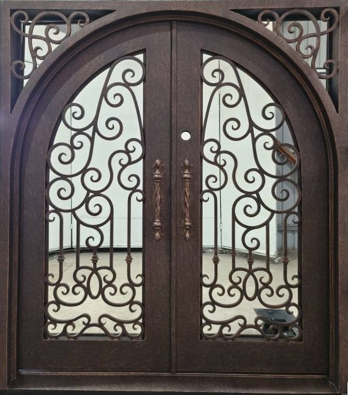 Wrought Iron Door | Square Top With kickplate | Model # IWD 1027-Taimco