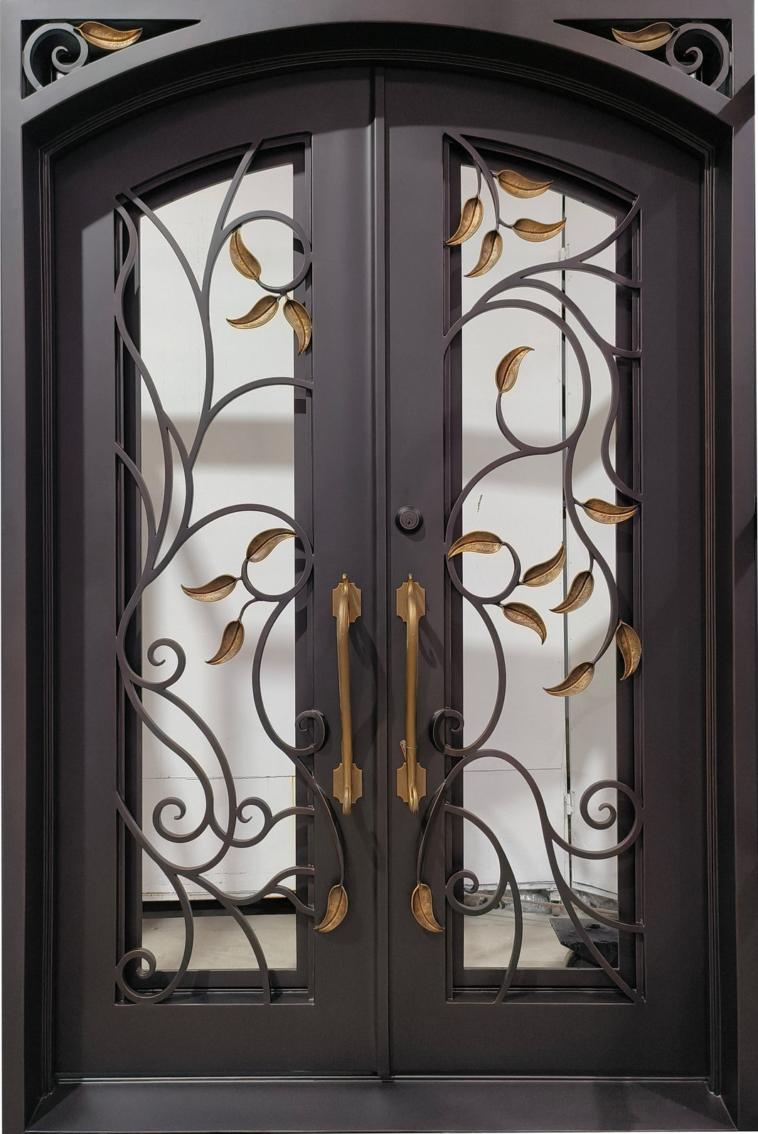 Wrought Iron Door | Square Top With kickplate | Model # IWD 1059-Taimco
