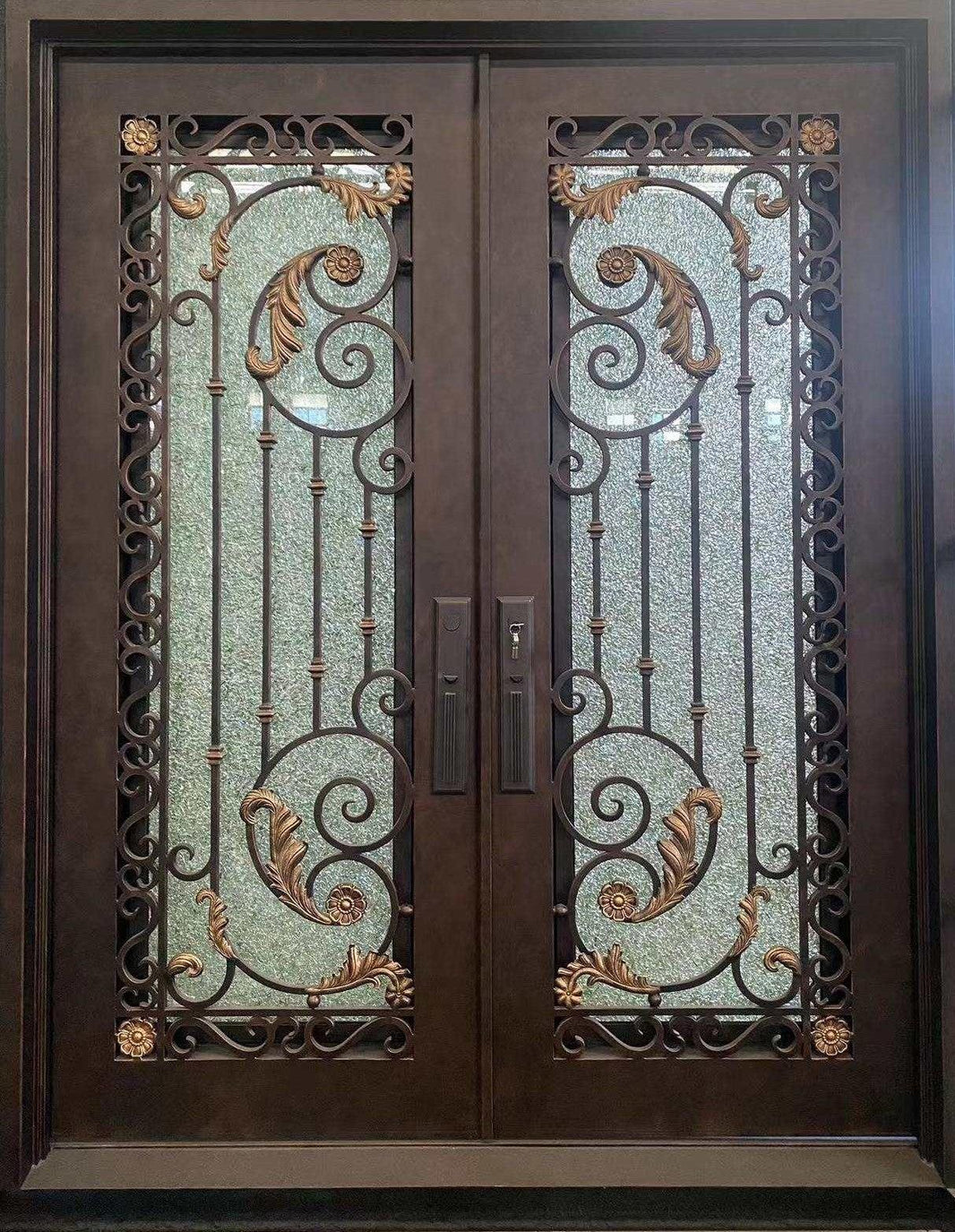 Wrought Iron Door | Square Top With kickplate | Model # IWD 900-Taimco
