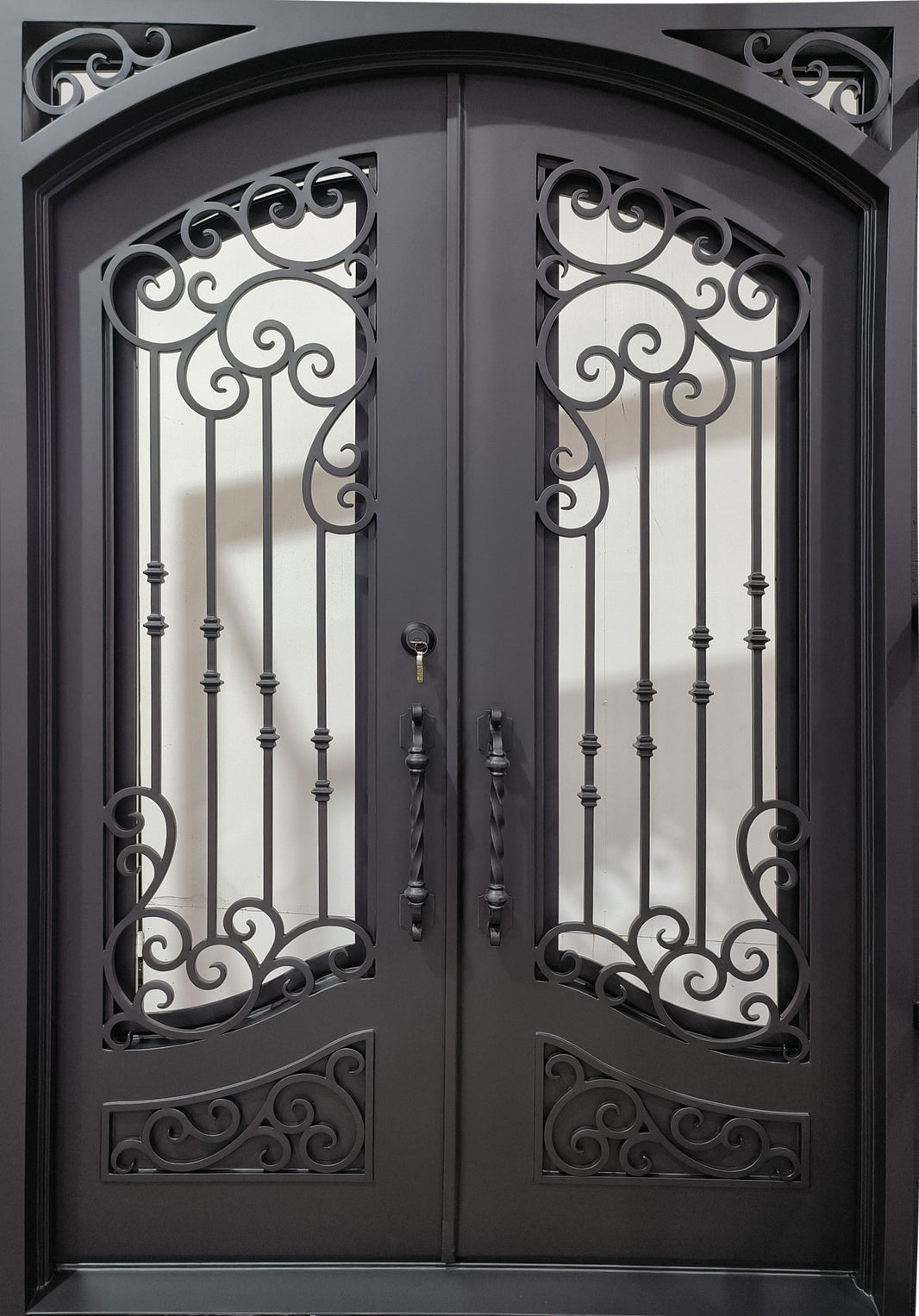 Wrought Iron Door | Square Top With kickplate | Model # IWD 941-Taimco