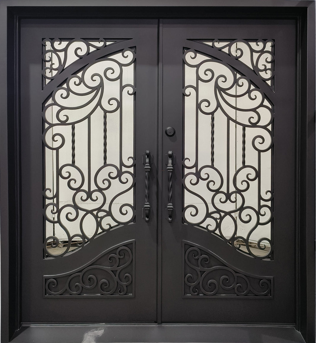 Wrought Iron Door | Square Top With kickplate | Model # IWD 943-Taimco