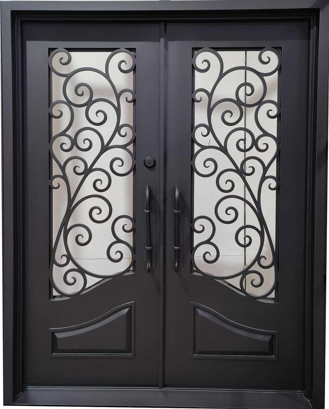 Wrought Iron Door | Square Top With kickplate | Model # IWD 954-Taimco