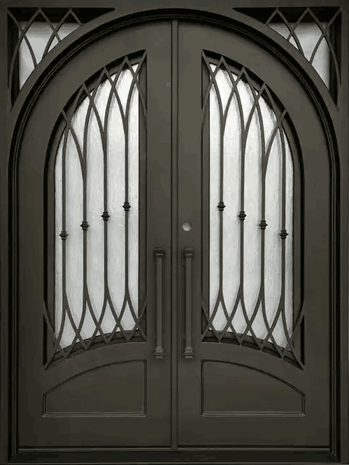 Wrought Iron Door | Square Top With kickplate | Model # IWD 967-Taimco