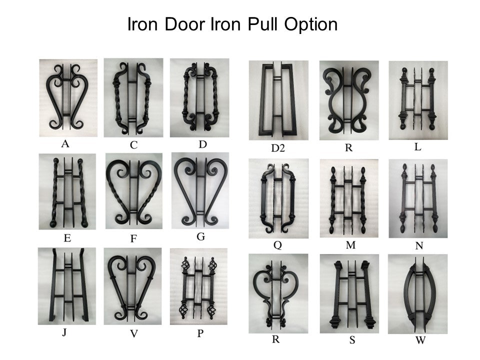 Wrought Iron Vatican Style Door | Square Top With kickplate | Model # IWD 1064-Taimco