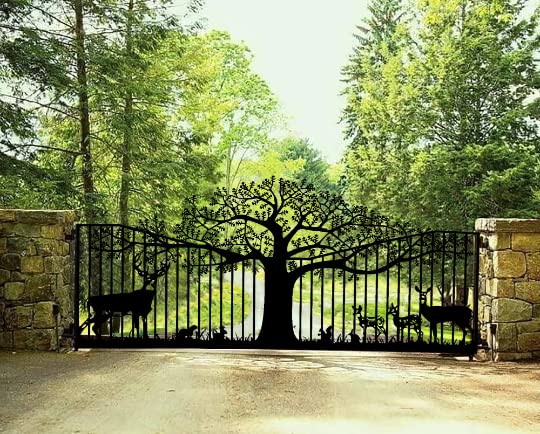 Tree of Life Driveway Gate