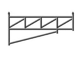 Manual Swing N-Series Tubular Galvanized Steel Double and Single Barrier Gate | Made in Canada– Model # MSG 890