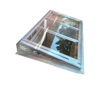 Slant window well cover