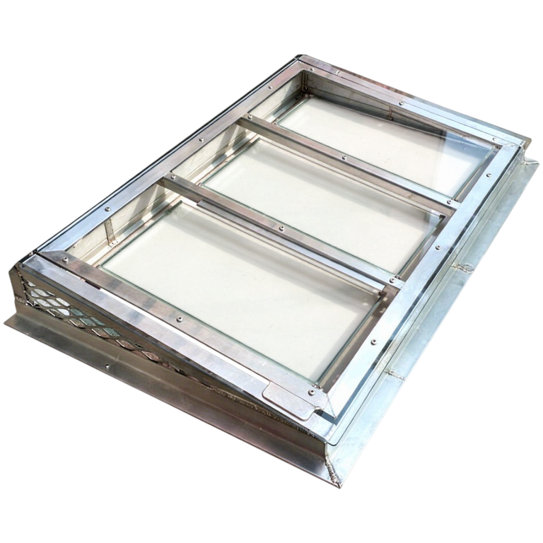 Slant window well cover