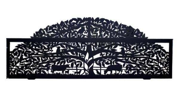 Pastoral Harmony – Plasma-Cut Steel Driveway Gate Model # DWG096