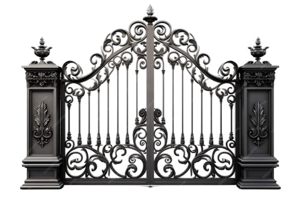 Majestic Arborcrest – Ornate Wrought Iron Estate Gate Model # DWG124