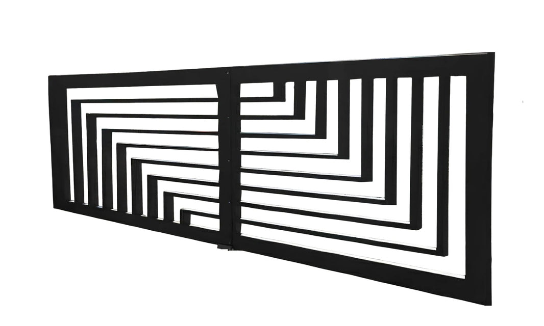 Parallel lines Steel Driveway Gate | Model # 170