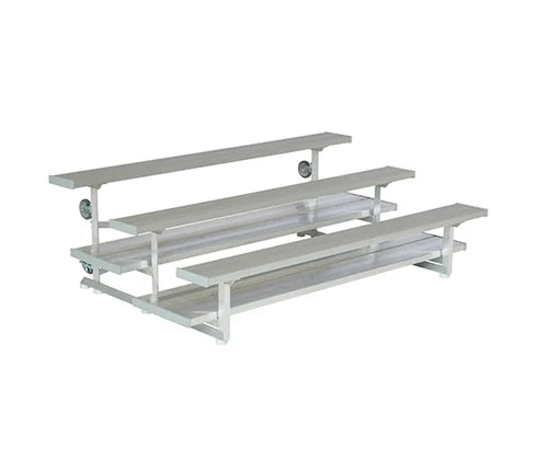 Preferred Tip and Roll Low Rise Aluminum Bleachers System - Model BLECLPTNR23-Taimco