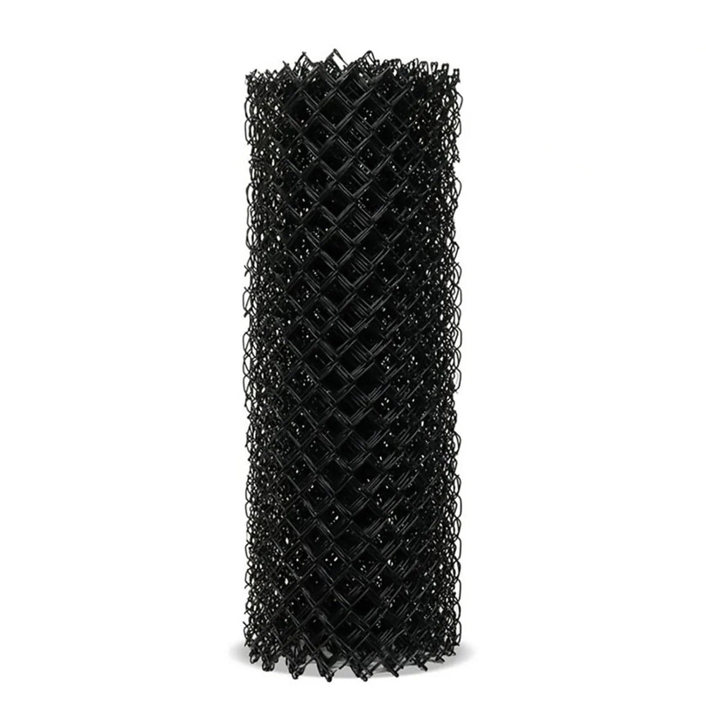 9 Gauge x 1 3/4" PVC Coated Black - Chain Link Fence Fabric Brown, and Green 30' Rolls – Model CLFF873-1 3/4IN-Taimco