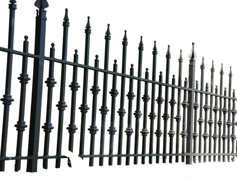 Wrought Iron Top & Garden Railing - Wrought Iron Fence Model # OFP929