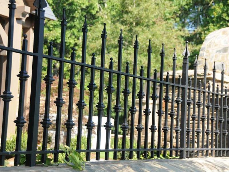 Wrought Iron Top & Garden Railing - Wrought Iron Fence Model # OFP929