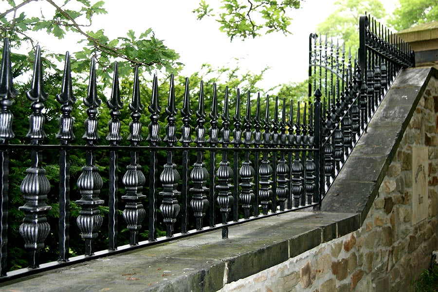 Wrought Iron Top & Garden Railing - Wrought Iron Fence Model # OFP930